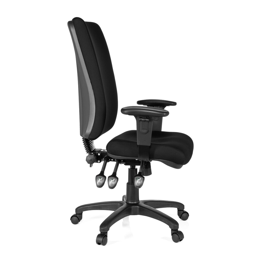 Siège de bureau / fauteuil de direction hjh OFFICE ZENIT HIGH tissu, noir N° de l'image du produit 3 : Siège de bureau / fauteuil de direction hjh OFFICE ZENIT HIGH tissu, noir