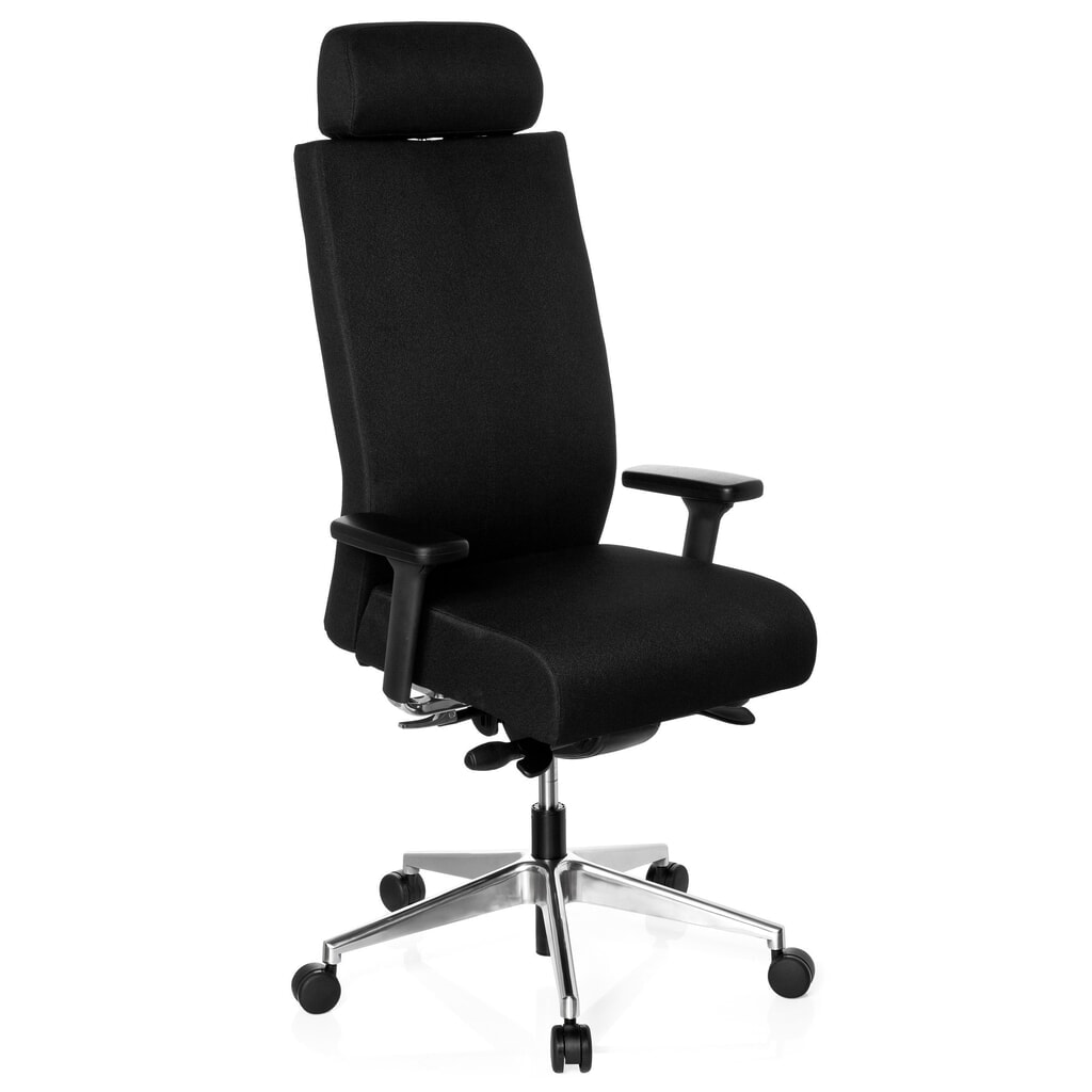 Siège de bureau / siège pivotant hjh OFFICE PRO-TEC XXL tissu, noir N° de l'image du produit 4 : Siège de bureau / siège pivotant hjh OFFICE PRO-TEC XXL tissu, noir