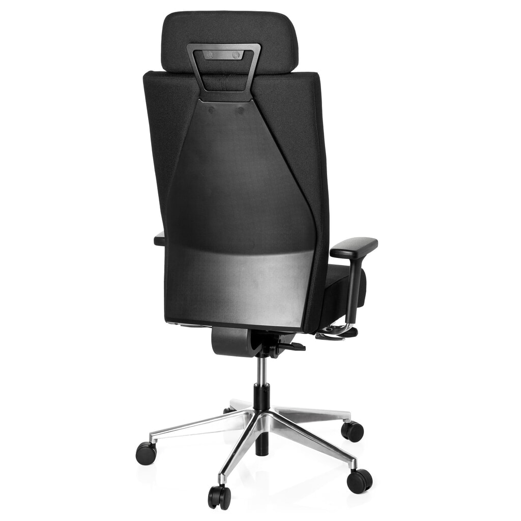 N° de l'image du produit 7 : Siège de bureau / siège pivotant hjh OFFICE PRO-TEC XXL tissu, noir