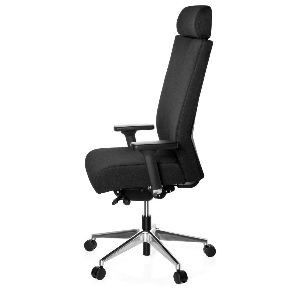 N° de l'image du produit 10 : Siège de bureau / siège pivotant hjh OFFICE PRO-TEC XXL tissu, noir