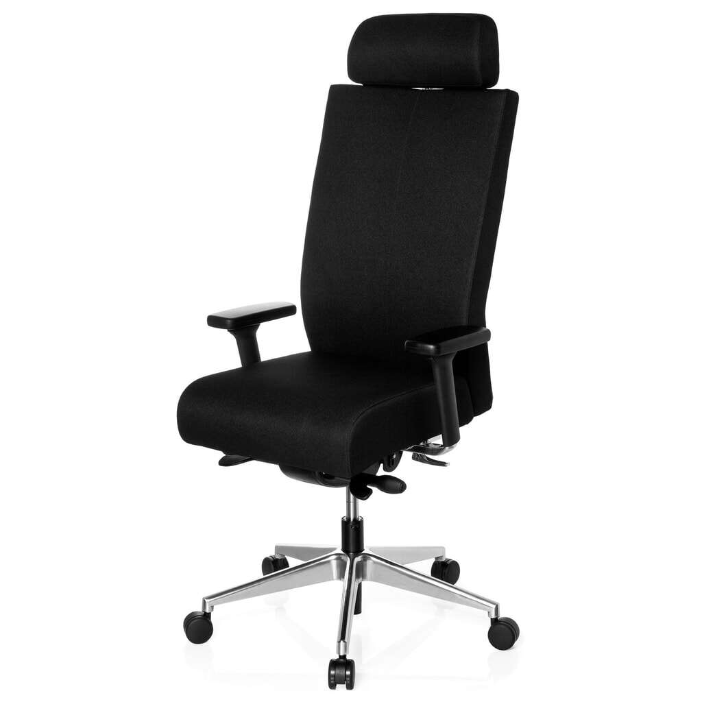 N° de l'image du produit 11 : Siège de bureau / siège pivotant hjh OFFICE PRO-TEC XXL tissu, noir