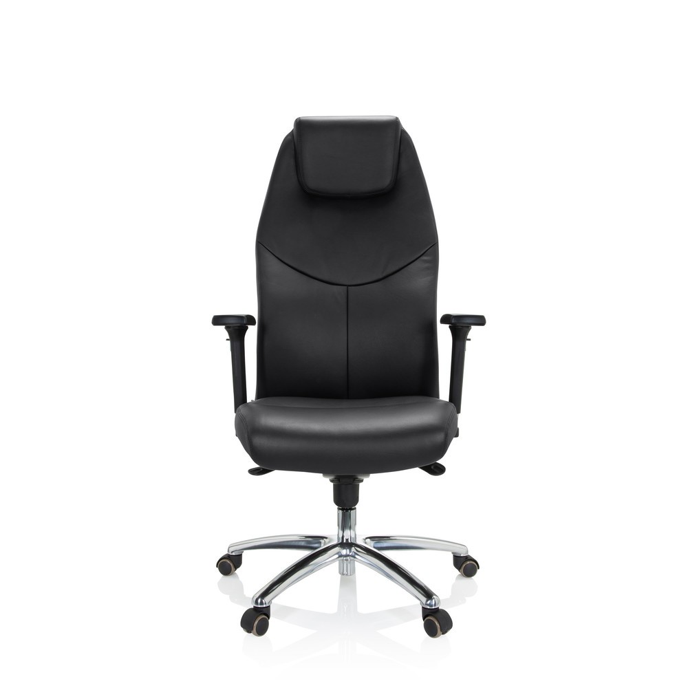 Numéro de l'image du produit 1: Siège de bureau / fauteuil de direction hjh OFFICE FERRARA cuir, noir