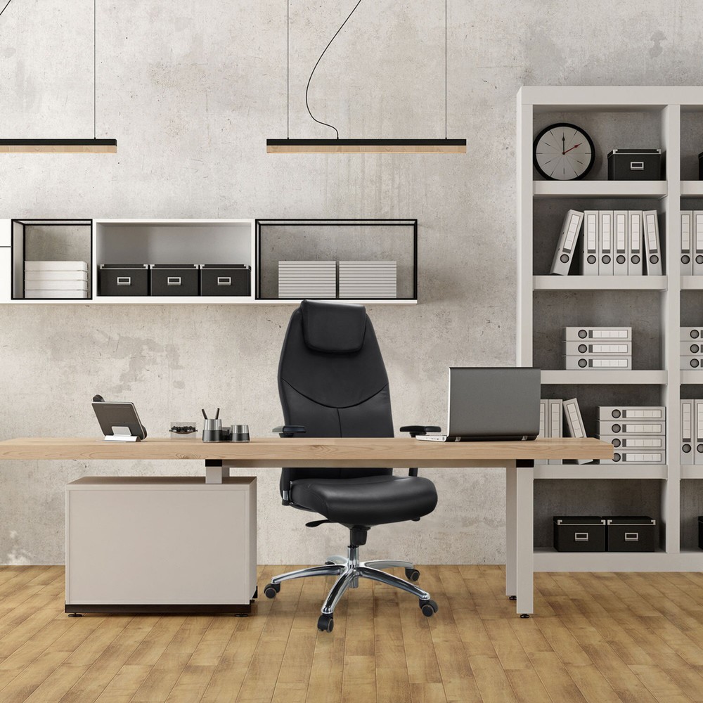 Numéro de l'image du produit 3: Siège de bureau / fauteuil de direction hjh OFFICE FERRARA cuir, noir