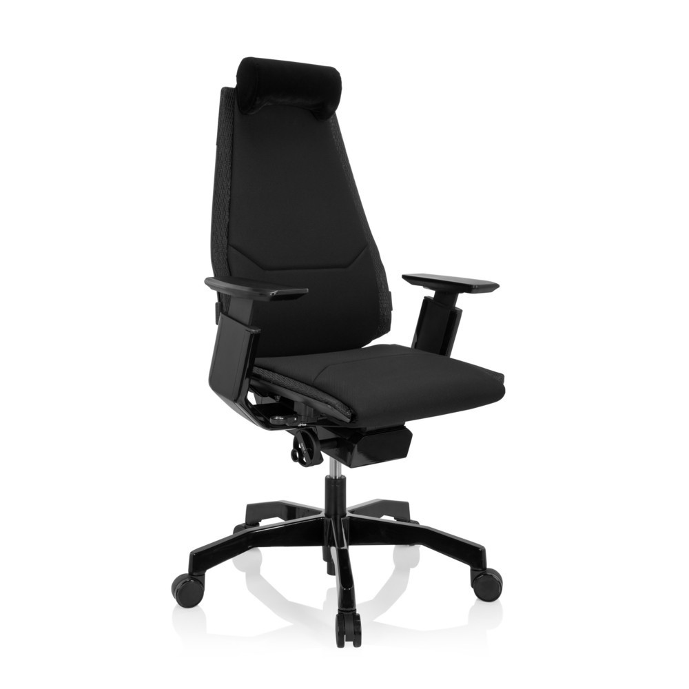 Numéro de l'image du produit 2: Siège de bureau / siège pivotant hjh OFFICE GENIDIA BLACK tissu, noir