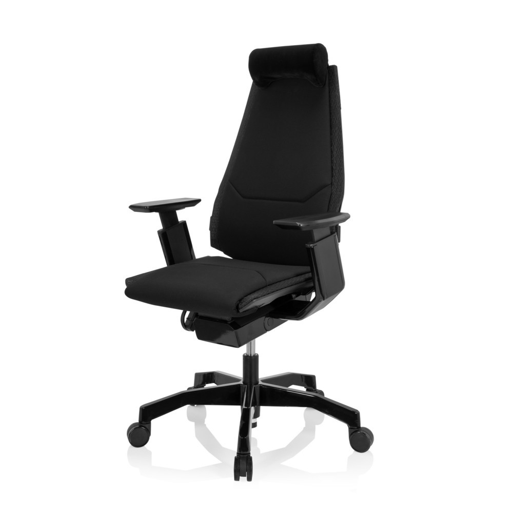 Numéro de l'image du produit 9: Siège de bureau / siège pivotant hjh OFFICE GENIDIA BLACK tissu, noir