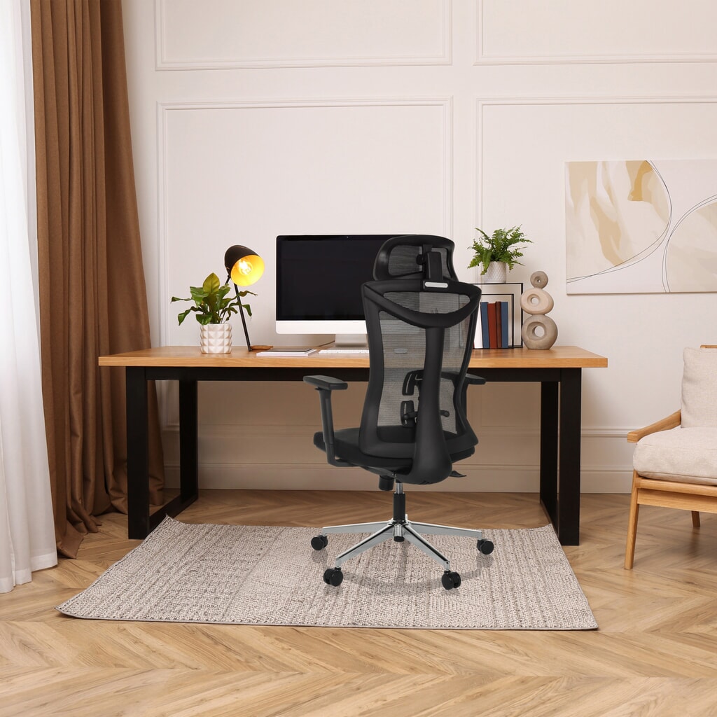 N° de l'image du produit 5 : Chaise de bureau hjh OFFICE KAMIAK, mécanisme synchrone, capacité de charge 120 kg, noir