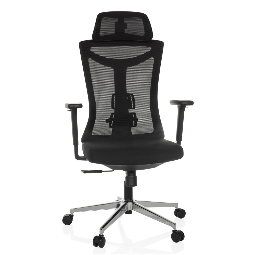 N° de l'image du produit 6 : Chaise de bureau hjh OFFICE KAMIAK, mécanisme synchrone, capacité de charge 120 kg, noir