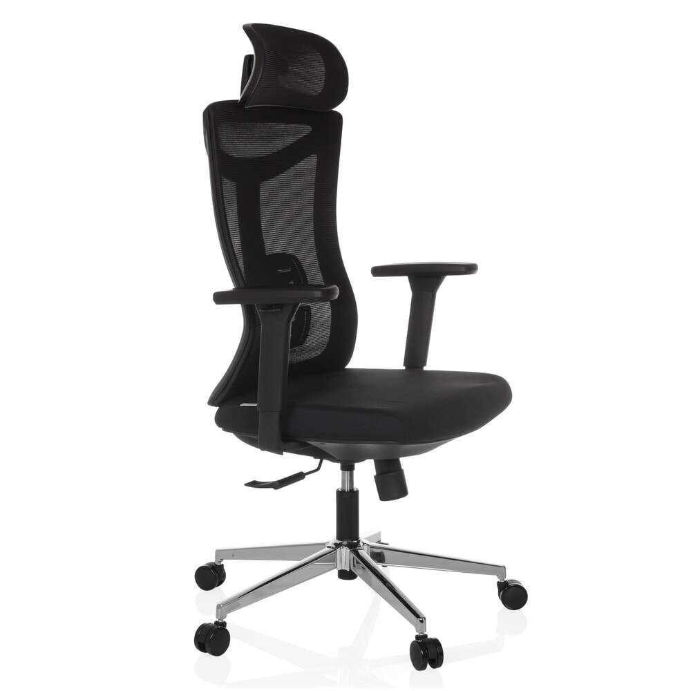 N° de l'image du produit 9 : Chaise de bureau hjh OFFICE KAMIAK, mécanisme synchrone, capacité de charge 120 kg, noir