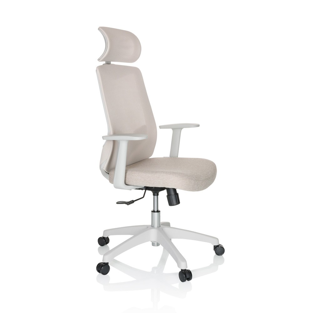 Numéro de l'image du produit 8: Siège de bureau / siège pivotant hjh OFFICE MIKEO W maille/tissu, beige