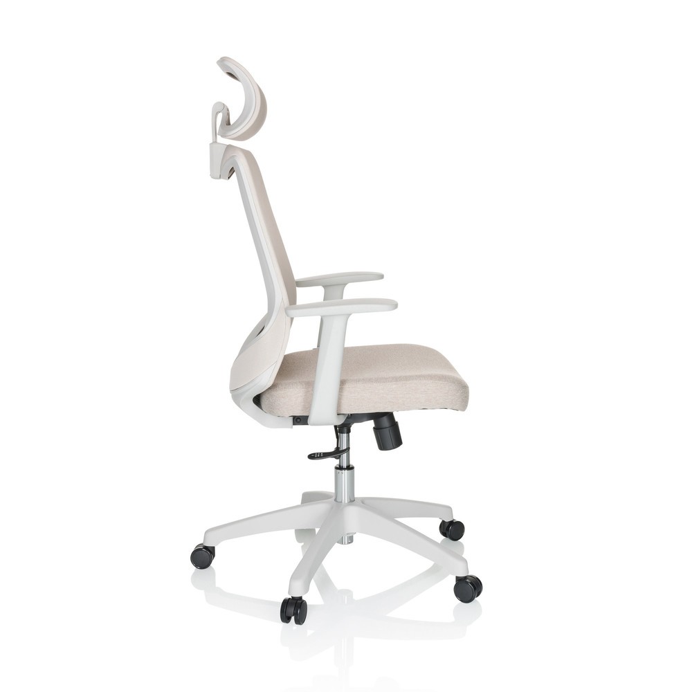 Numéro de l'image du produit 9: Siège de bureau / siège pivotant hjh OFFICE MIKEO W maille/tissu, beige