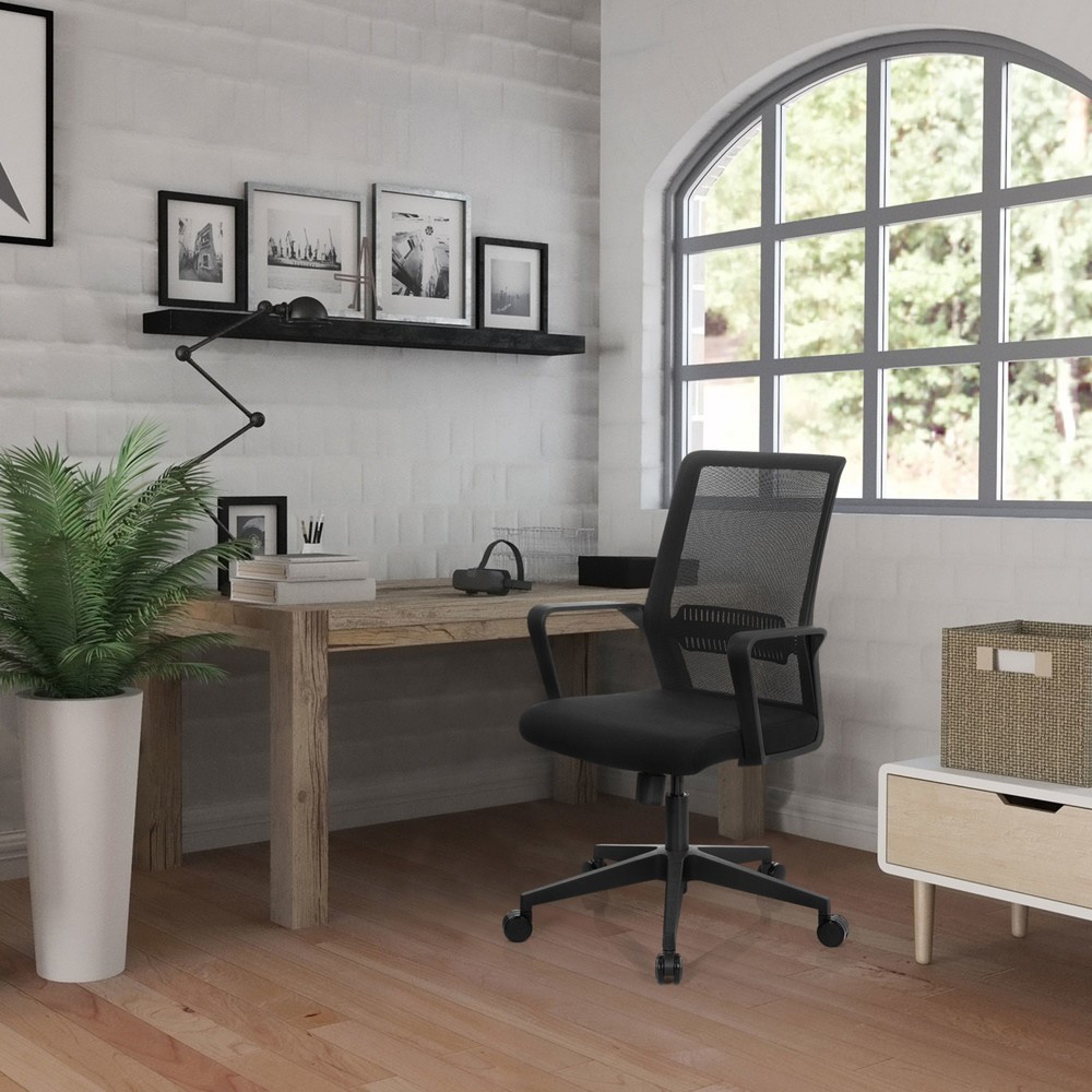 Numéro de l'image du produit 6: Siège de bureau / siège pivotant hjh OFFICE PRESTON maille, noir