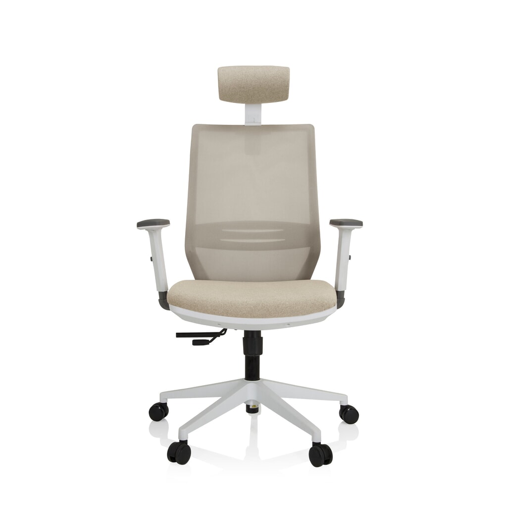 Siège de bureau / siège pivotant hjh OFFICE PROFONDO PRO W maille/tissu, beige N° de l'image du produit 1 : Siège de bureau / siège pivotant hjh OFFICE PROFONDO PRO W maille/tissu, beige