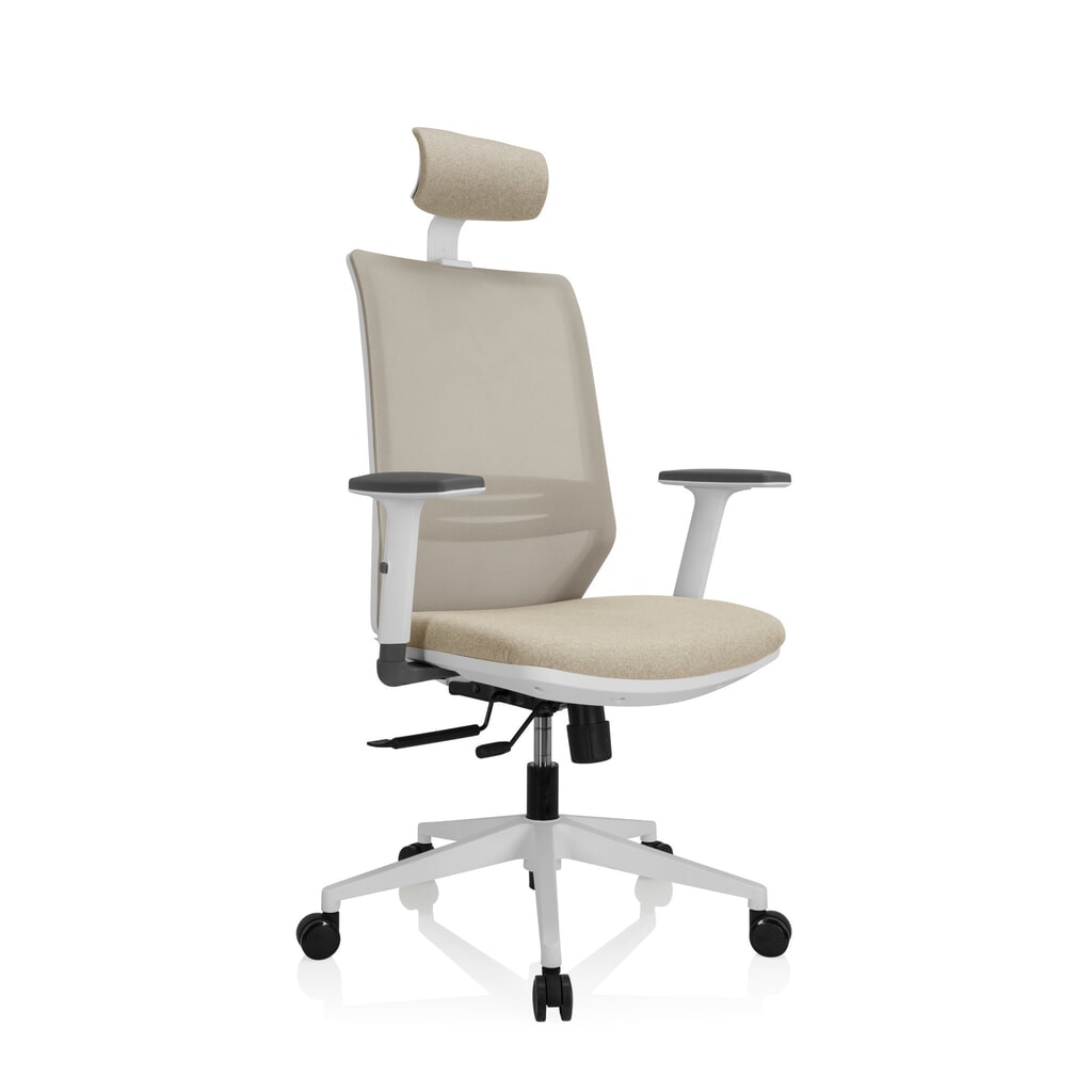 Siège de bureau / siège pivotant hjh OFFICE PROFONDO PRO W maille/tissu, beige N° de l'image du produit 8 : Siège de bureau / siège pivotant hjh OFFICE PROFONDO PRO W maille/tissu, beige