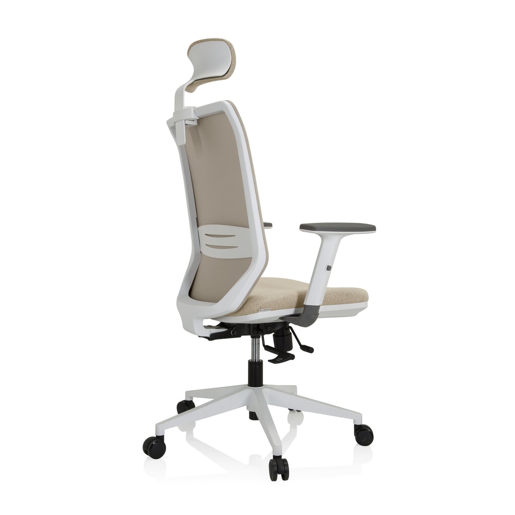 N° de l'image du produit 10 : Siège de bureau / siège pivotant hjh OFFICE PROFONDO PRO W maille/tissu, beige