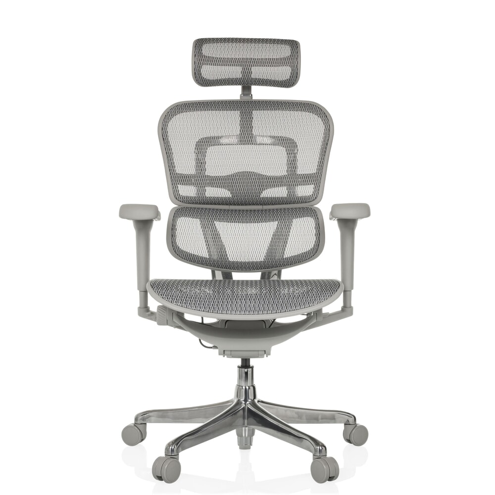 Fauteuil de direction hjh OFFICE ERGOHUMAN ULTRA G GEN2, dossier en résille, capacité de charge 120 kg, coussin en tissu 460 - 580 mm, gris Illustration du produit: Fauteuil de direction hjh OFFICE ERGOHUMAN ULTRA G GEN2, dossier en résille, capacité de charge 120 kg, coussin en tissu 460 - 580 mm, gris