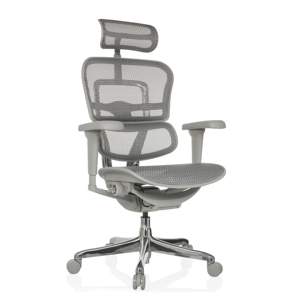 N° de l'image du produit 7 : Fauteuil de direction hjh OFFICE ERGOHUMAN ULTRA G GEN2, dossier en résille, capacité de charge 120 kg, coussin en tissu 460 - 580 mm, gris