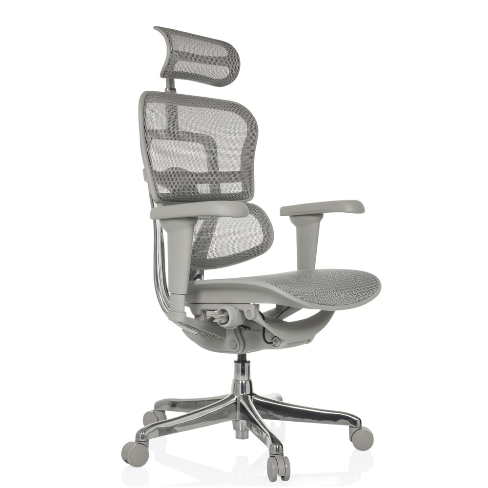 N° de l'image du produit 8 : Fauteuil de direction hjh OFFICE ERGOHUMAN ULTRA G GEN2, dossier en résille, capacité de charge 120 kg, coussin en tissu 460 - 580 mm, gris