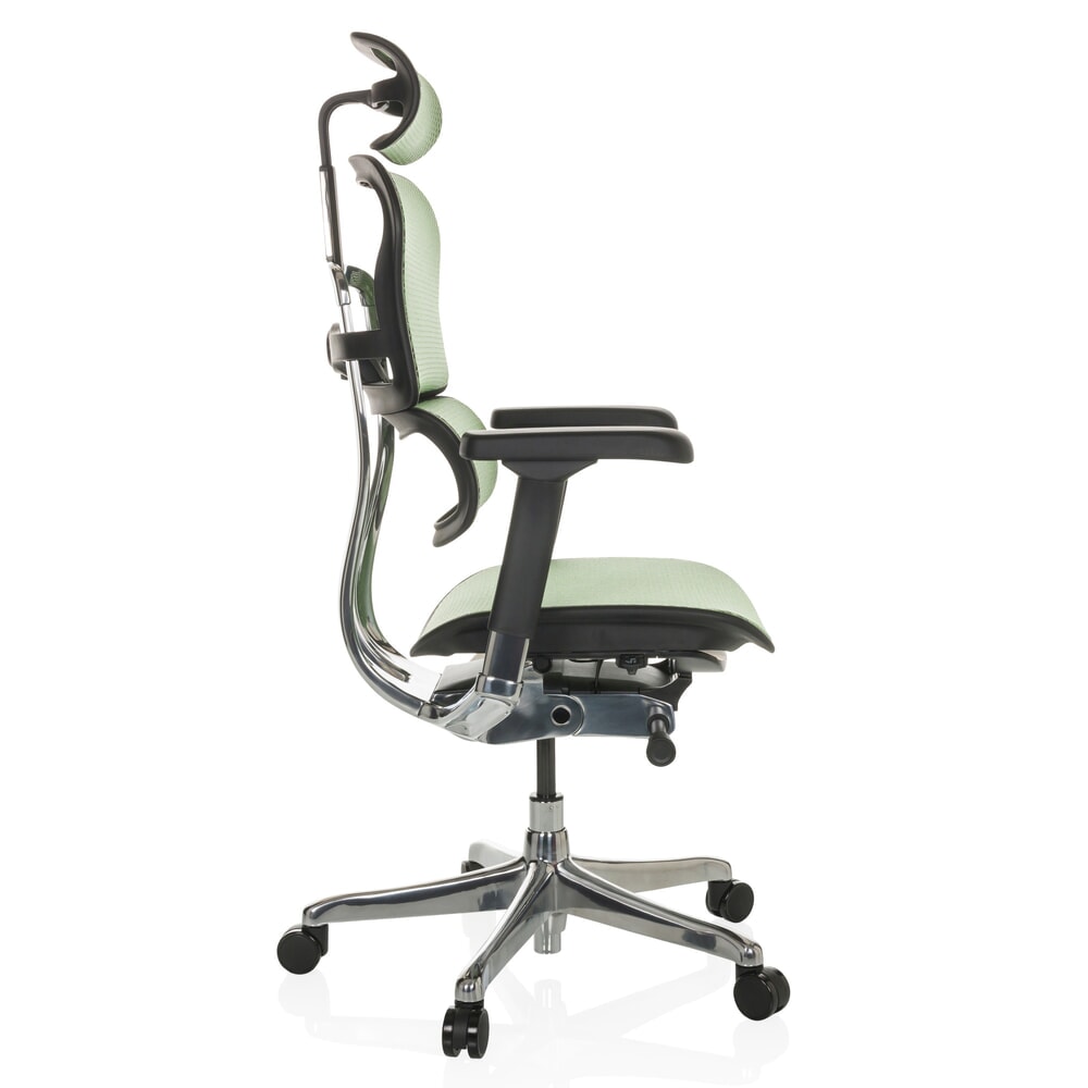 N° de l'image du produit 10 : Fauteuil de direction hjh OFFICE ERGOHUMAN GEN2, capacité de charge 150 kg, tissu résille, coussin en tissu 480 - 590 mm, vert