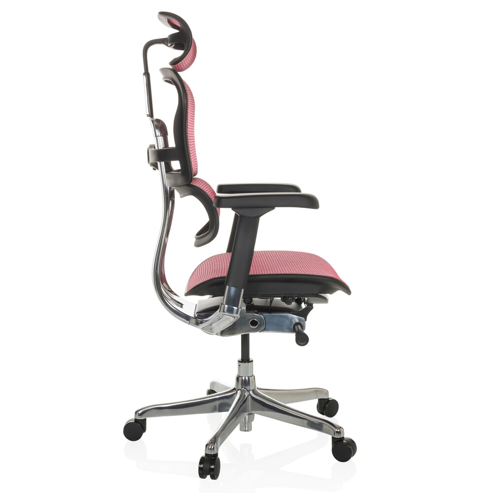 N° de l'image du produit 10 : Fauteuil de direction hjh OFFICE ERGOHUMAN GEN2, capacité de charge 150 kg, tissu résille, coussin en tissu 480 - 590 mm, rouge