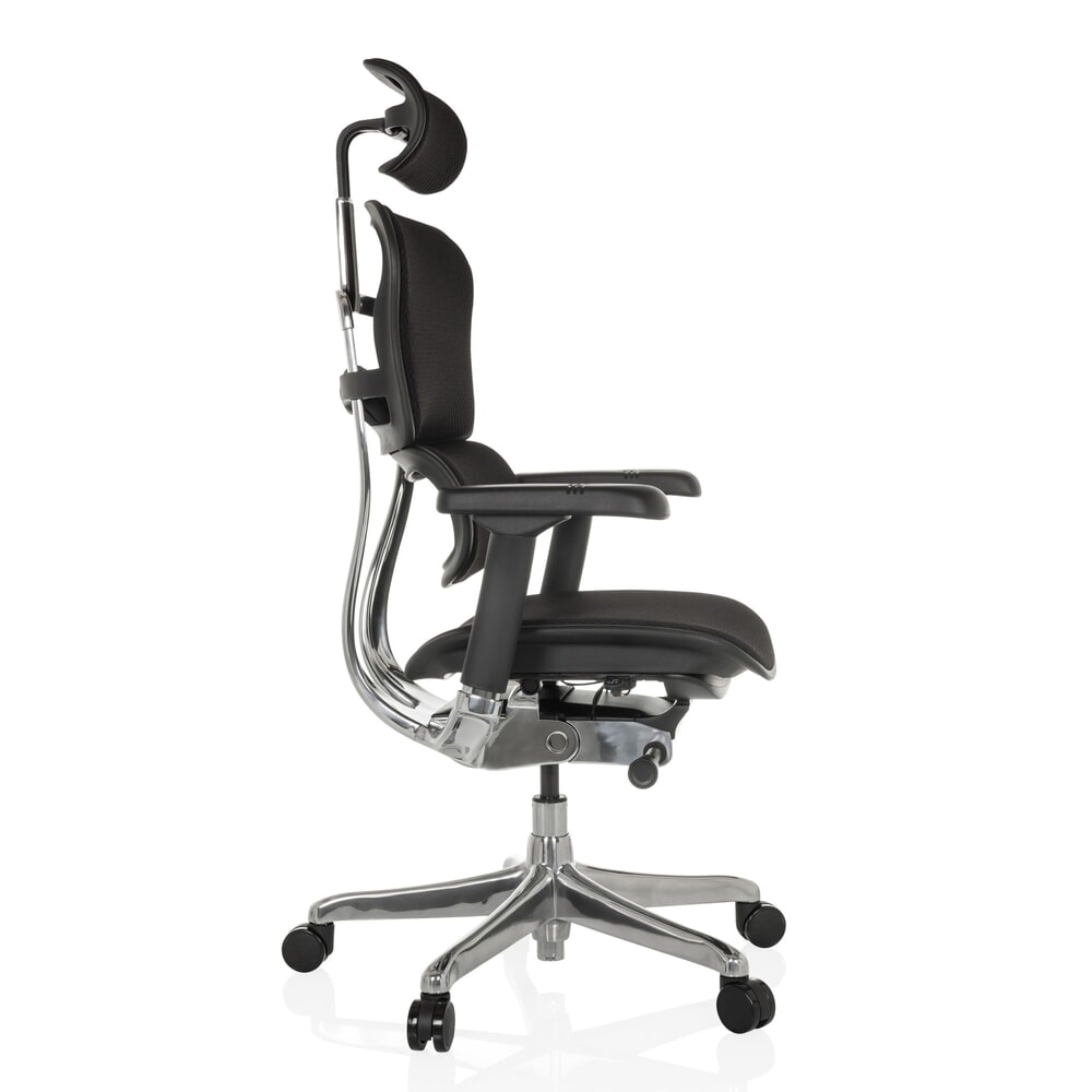 N° de l'image du produit 10 : Fauteuil de direction hjh OFFICE ERGOHUMAN GEN2, capacité de charge 150 kg, entièrement rembourré, coussin en tissu 450 - 560 mm, noir