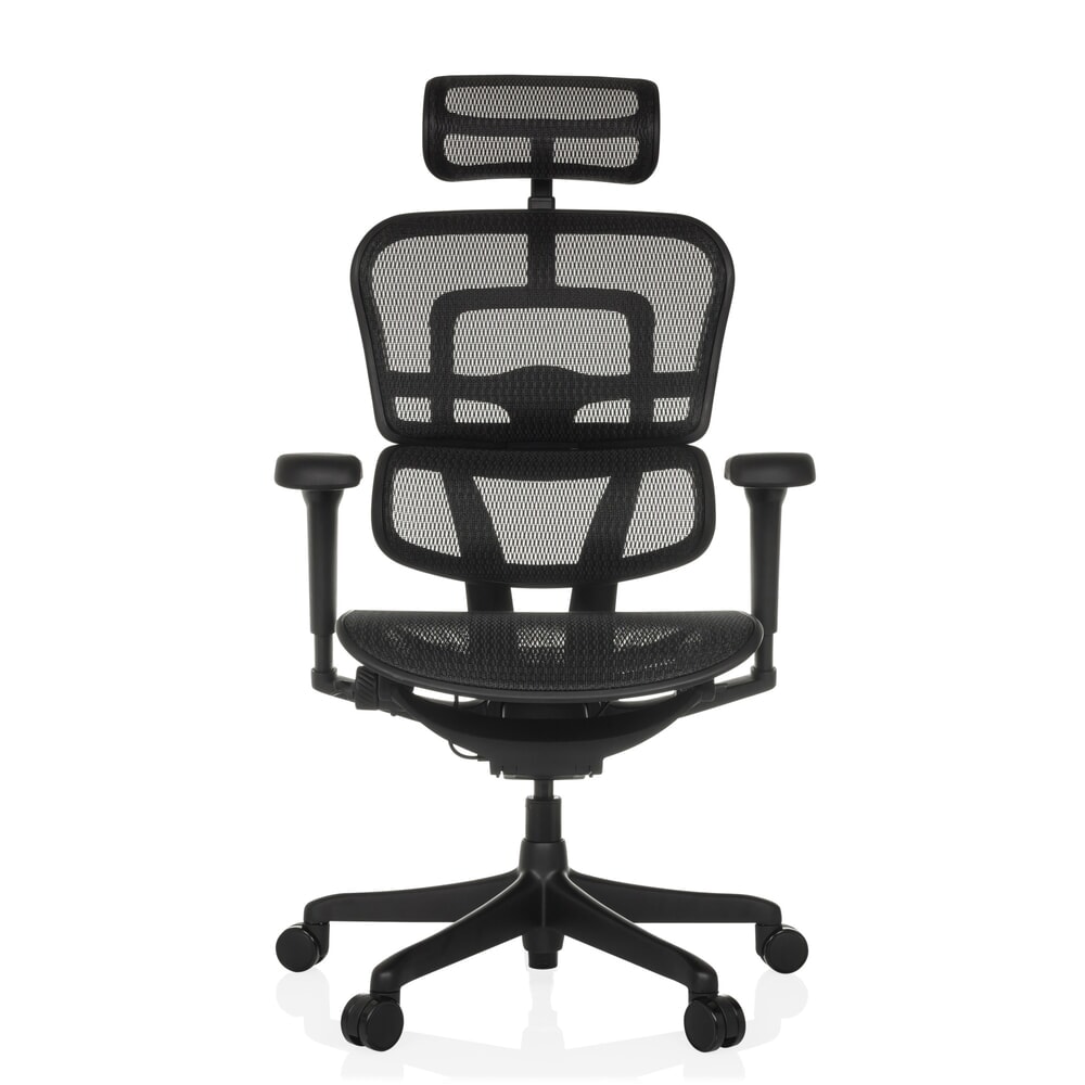 N° de l'image du produit 1 : Fauteuil de direction hjh OFFICE fauteuil de direction SIGNATURE GEN2, dossier en résille, capacité de charge 120 kg, coussin en tissu 490 - 590 mm, noir