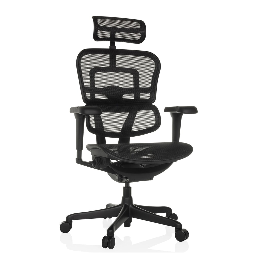N° de l'image du produit 6 : Fauteuil de direction hjh OFFICE fauteuil de direction SIGNATURE GEN2, dossier en résille, capacité de charge 120 kg, coussin en tissu 490 - 590 mm, noir