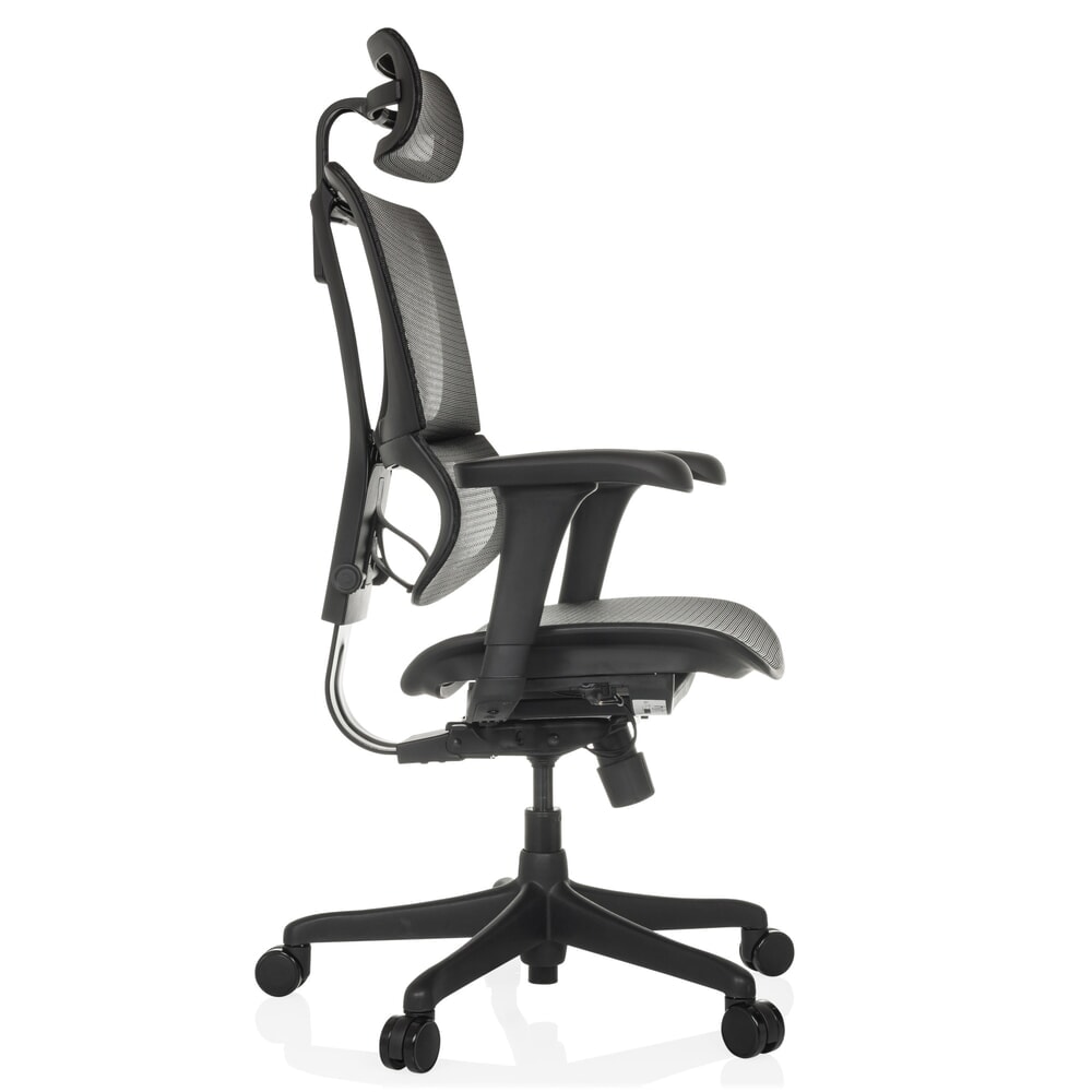 N° de l'image du produit 10 : Fauteuil de direction hjh OFFICE ERGOHUMAN SLIM ECO M GEN2, dossier flexible, capacité de charge 120 kg, hauteur 1120 - 1340 mm, assise en résille, noir