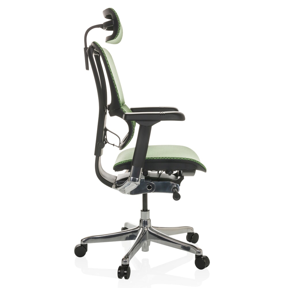 N° de l'image du produit 10 : Fauteuil de direction hjh OFFICE ERGOHUMAN SLIM GEN2, avec dossier flexible, capacité de charge 150 kg, vert, accoudoir noir