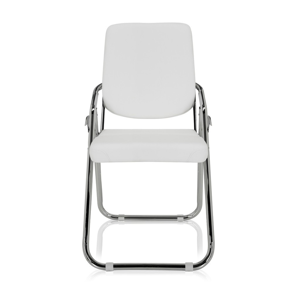Numéro de l'image du produit 1: Chaise de réunion / chaise-visiteur hjh OFFICE / ESTO PU, blanc