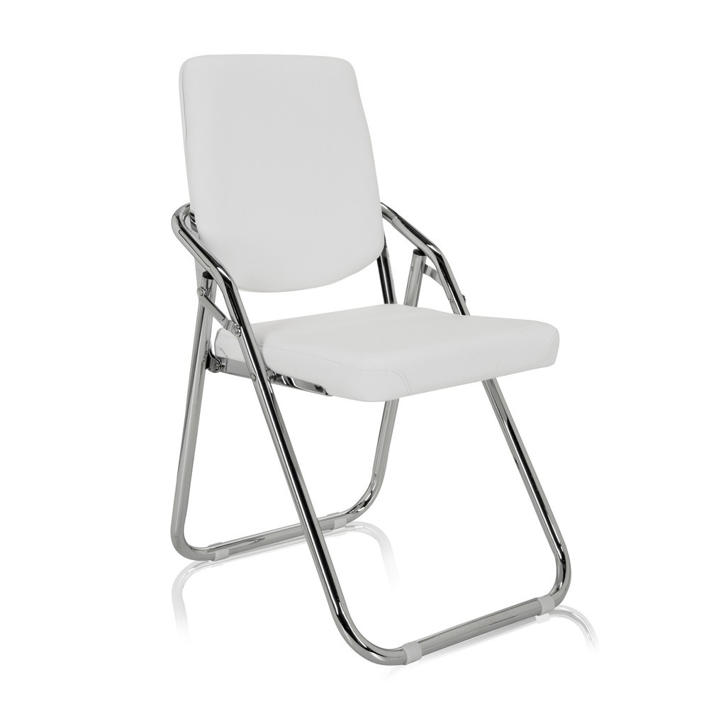 Numéro de l'image du produit 5: Chaise de réunion / chaise-visiteur hjh OFFICE / ESTO PU, blanc