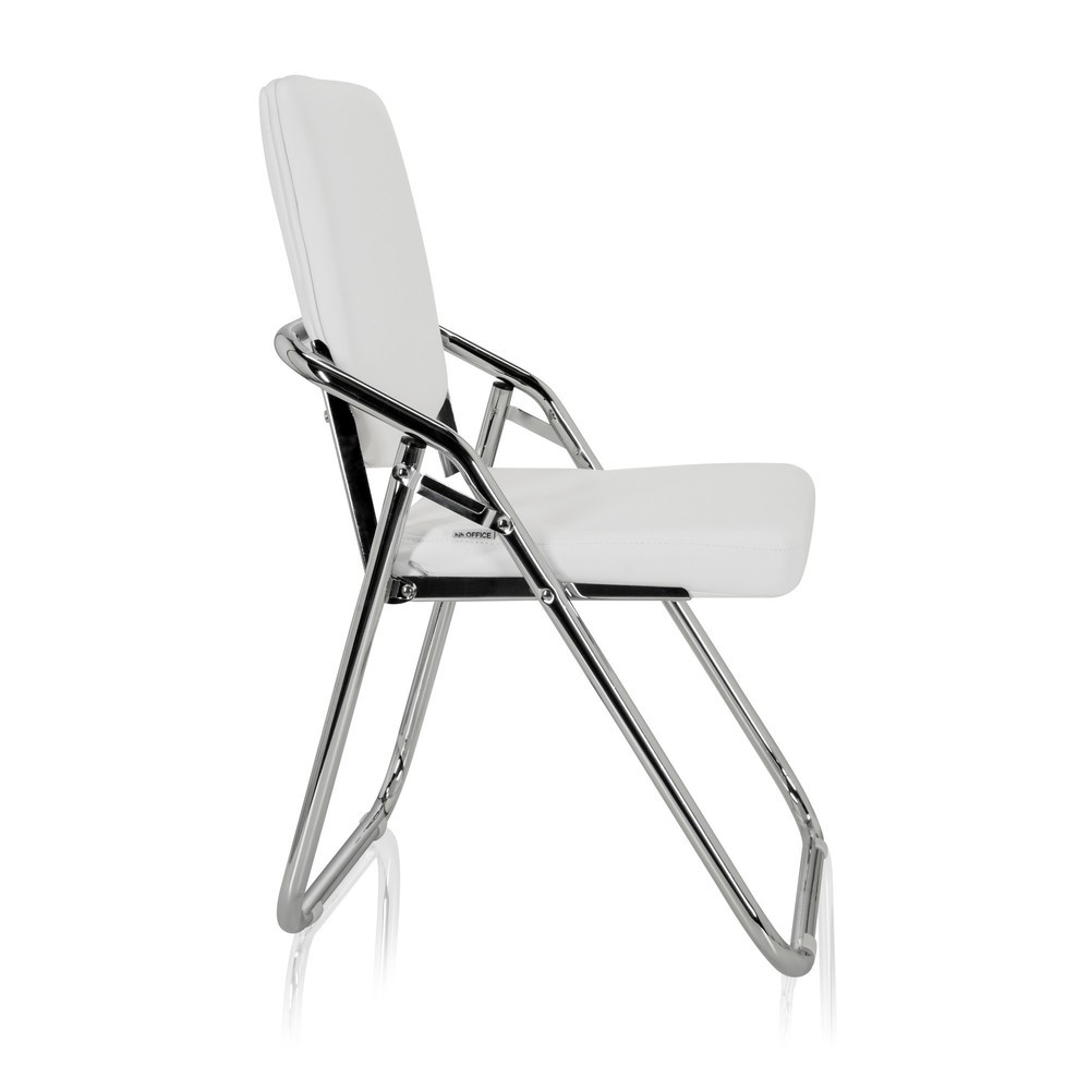Numéro de l'image du produit 6: Chaise de réunion / chaise-visiteur hjh OFFICE / ESTO PU, blanc