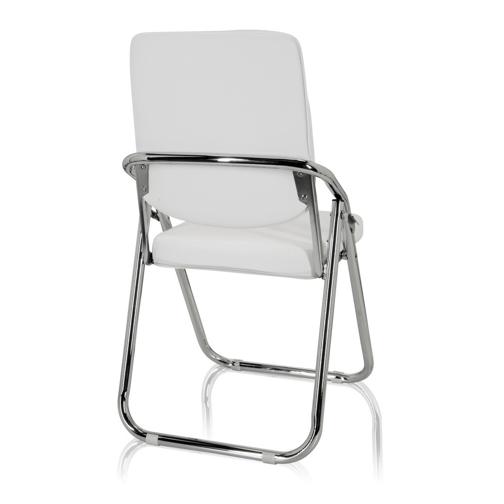 Numéro de l'image du produit 8: Chaise de réunion / chaise-visiteur hjh OFFICE / ESTO PU, blanc