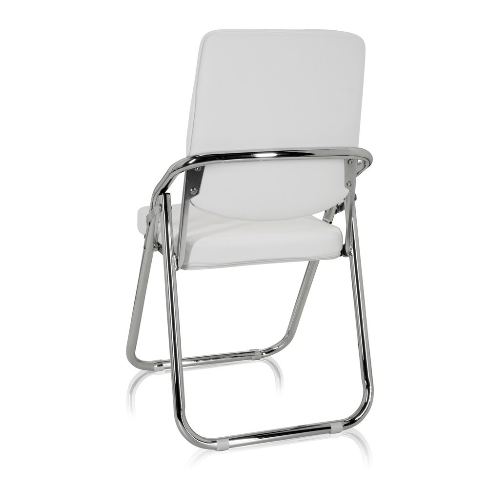 Numéro de l'image du produit 9: Chaise de réunion / chaise-visiteur hjh OFFICE / ESTO PU, blanc