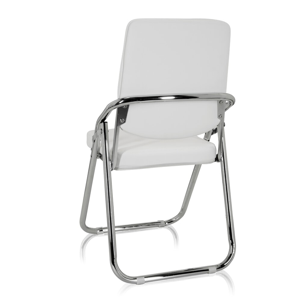 N° de l'image du produit 9 : Chaise de réunion / chaise-visiteur hjh OFFICE / ESTO PU, blanc