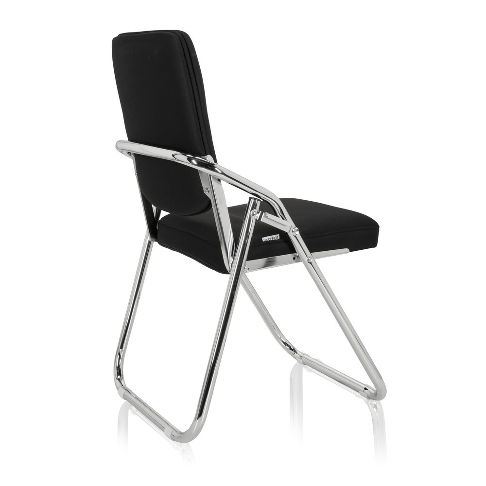 Numéro de l'image du produit 6: Chaise de réunion / chaise-visiteur hjh OFFICE / ESTO tissu, noir