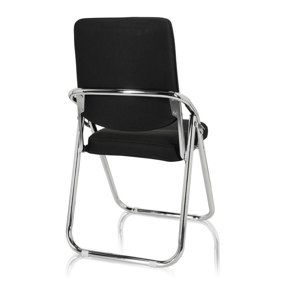 Numéro de l'image du produit 7: Chaise de réunion / chaise-visiteur hjh OFFICE / ESTO tissu, noir