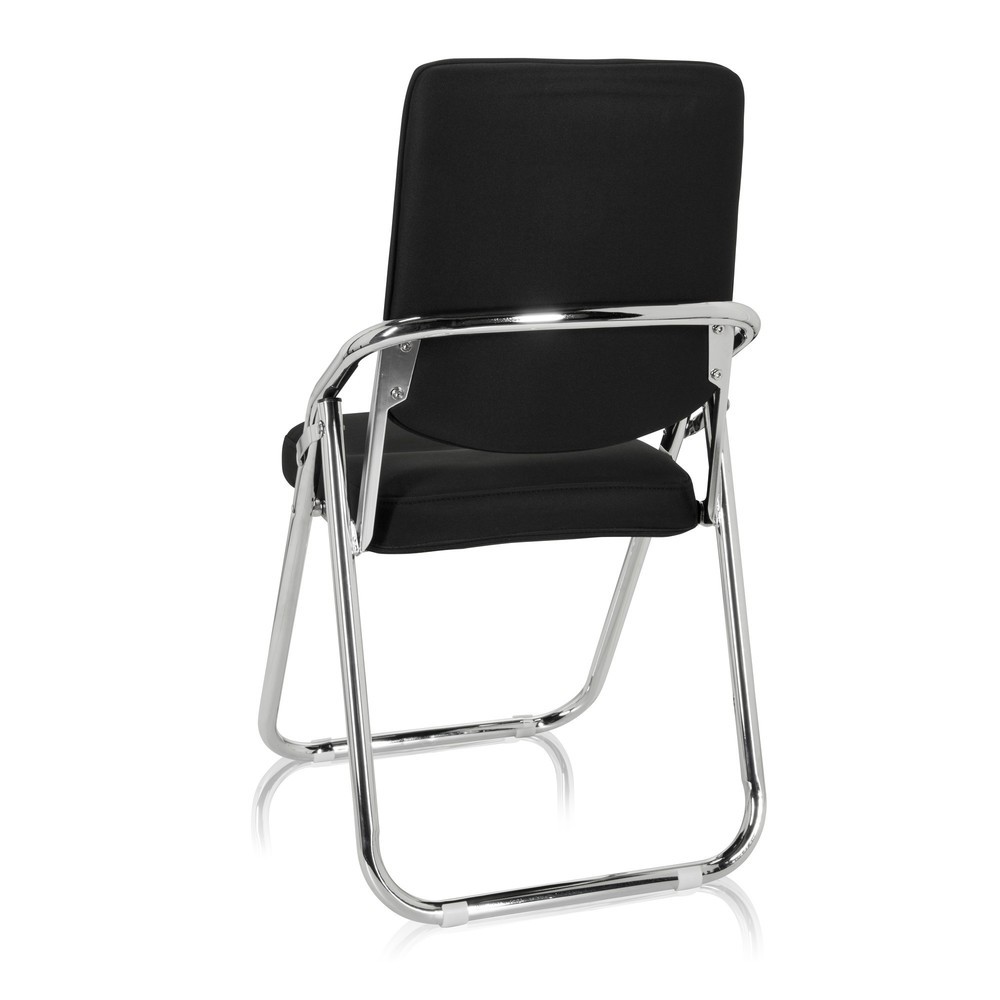 Numéro de l'image du produit 8: Chaise de réunion / chaise-visiteur hjh OFFICE / ESTO tissu, noir