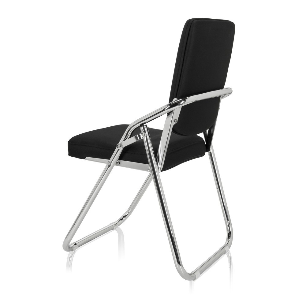Numéro de l'image du produit 9: Chaise de réunion / chaise-visiteur hjh OFFICE / ESTO tissu, noir