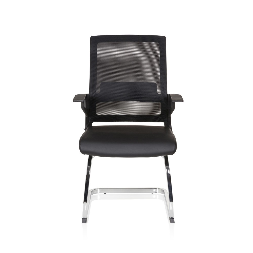 Numéro de l'image du produit 1: Chaise de conférence / fauteuil suspendu hjh OFFICE INVENTOR V PRO similicuir, noir