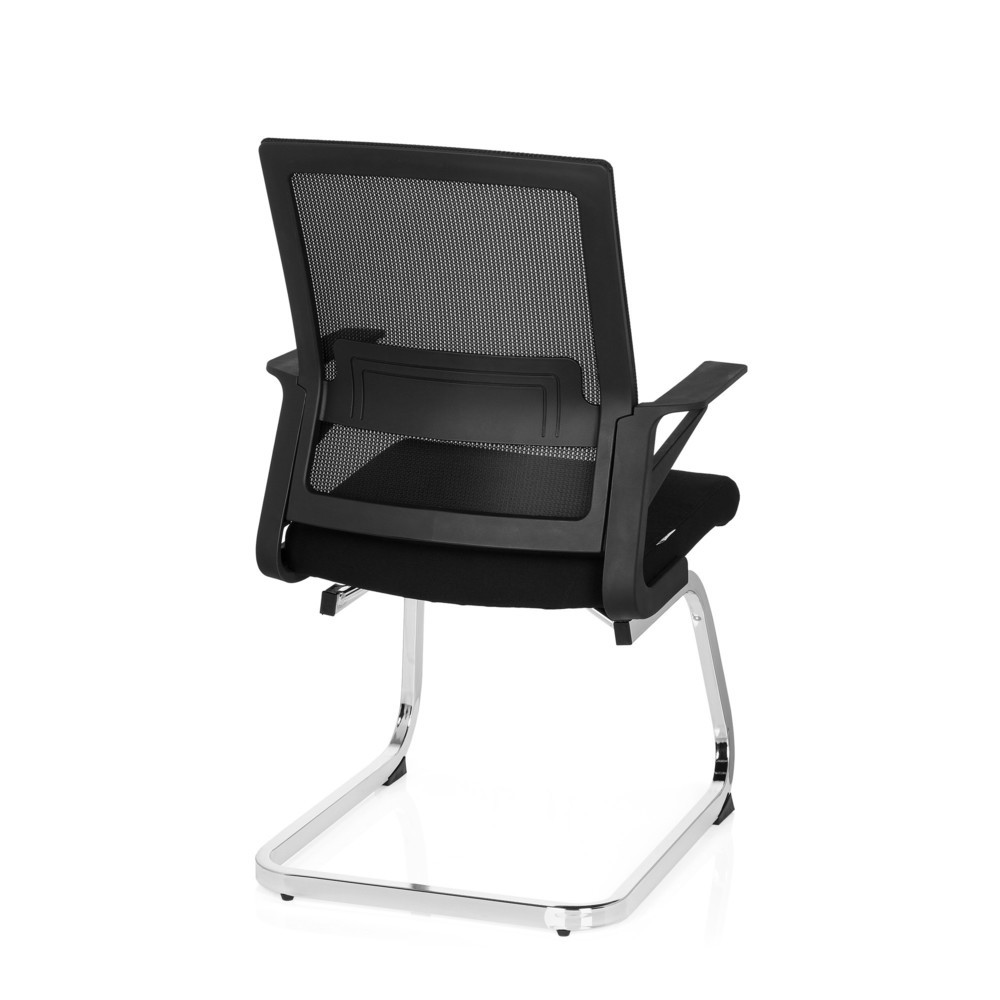 Numéro de l'image du produit 8: Chaise de conférence / fauteuil suspendu hjh OFFICE INVENTOR V tissu, noir