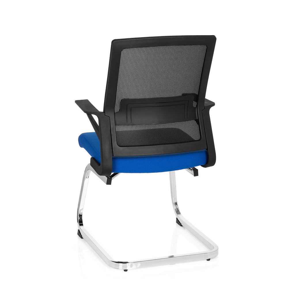 Numéro de l'image du produit 9: Chaise de conférence / fauteuil suspendu hjh OFFICE INVENTOR V tissu, noir / bleu