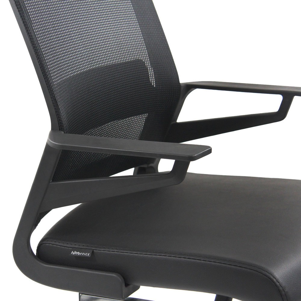 Numéro de l'image du produit 3: Chaise de conférence / fauteuil suspendu hjh OFFICE INVENTOR V PRO similicuir, noir