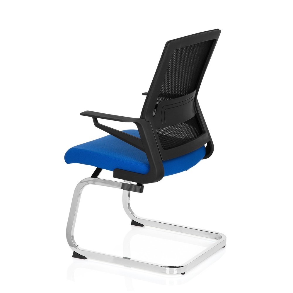 Numéro de l'image du produit 10: Chaise de conférence / fauteuil suspendu hjh OFFICE INVENTOR V tissu, noir / bleu