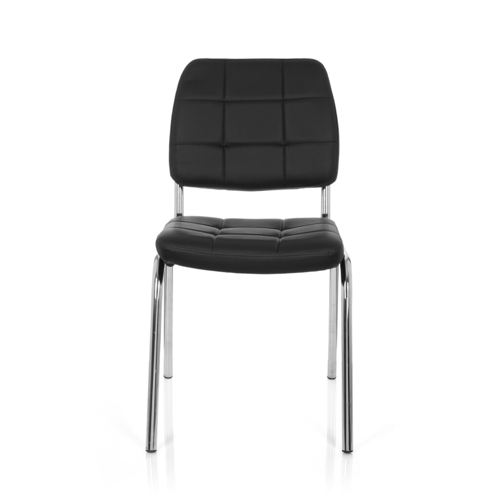 Chaise de réunion / chaise-visiteur hjh OFFICE PICENO V PU, noir N° de l'image du produit 1 : Chaise de réunion / chaise-visiteur hjh OFFICE PICENO V PU, noir