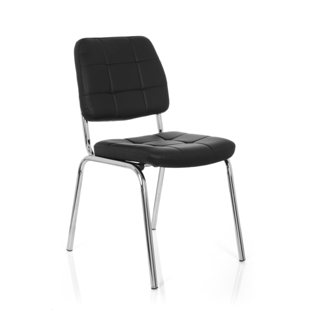 Chaise de réunion / chaise-visiteur hjh OFFICE PICENO V PU, noir N° de l'image du produit 2 : Chaise de réunion / chaise-visiteur hjh OFFICE PICENO V PU, noir