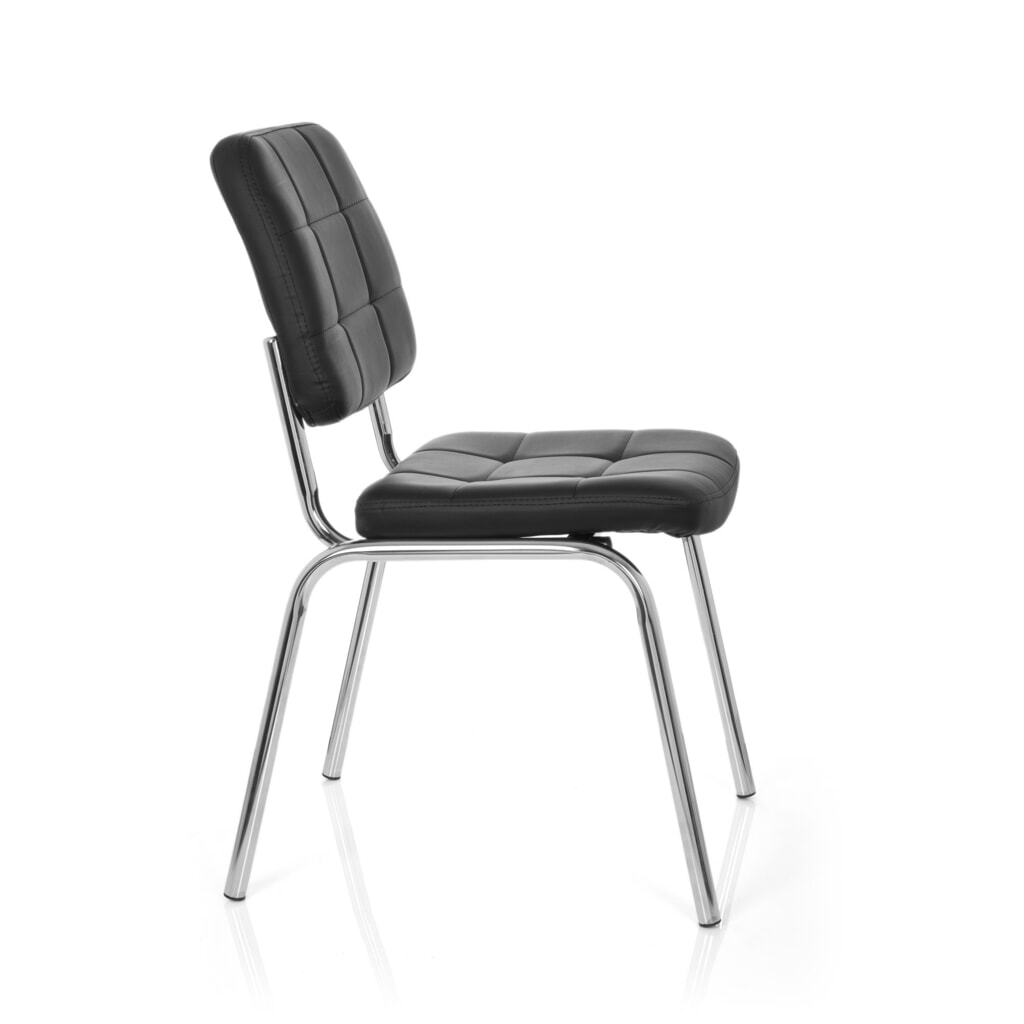 Chaise de réunion / chaise-visiteur hjh OFFICE PICENO V PU, noir N° de l'image du produit 3 : Chaise de réunion / chaise-visiteur hjh OFFICE PICENO V PU, noir