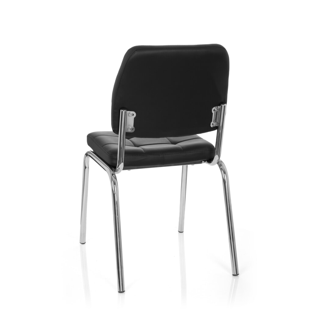 Chaise de réunion / chaise-visiteur hjh OFFICE PICENO V PU, noir N° de l'image du produit 7 : Chaise de réunion / chaise-visiteur hjh OFFICE PICENO V PU, noir