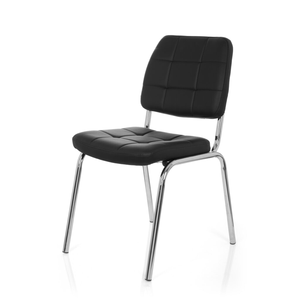 Chaise de réunion / chaise-visiteur hjh OFFICE PICENO V PU, noir N° de l'image du produit 10 : Chaise de réunion / chaise-visiteur hjh OFFICE PICENO V PU, noir