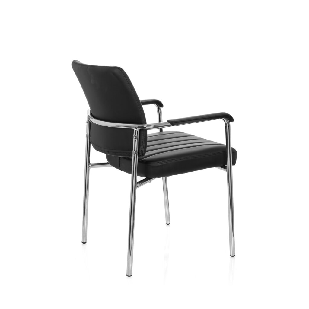 Chaise de réunion / chaise-visiteur hjh OFFICE / SOMOS V PU, noir N° de l'image du produit 4 : Chaise de réunion / chaise-visiteur hjh OFFICE / SOMOS V PU, noir