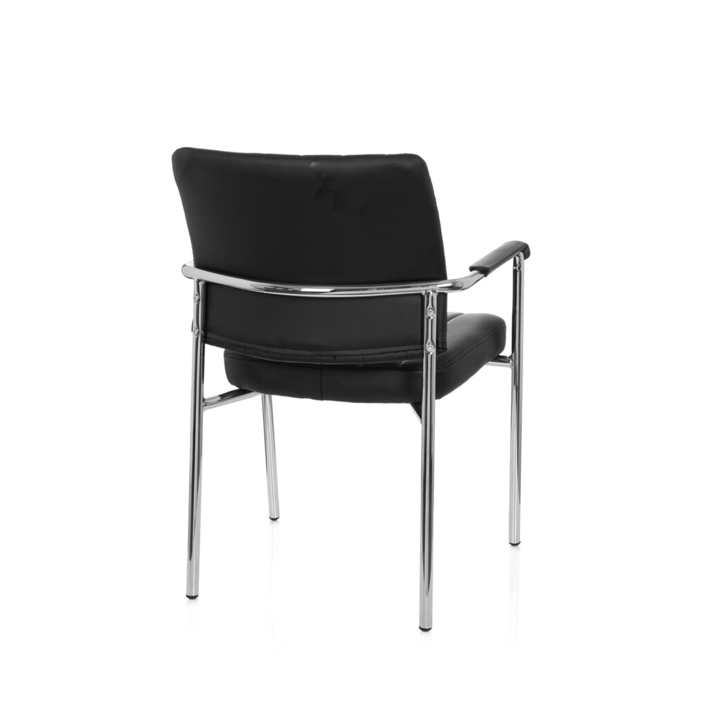 N° de l'image du produit 6 : Chaise de réunion / chaise-visiteur hjh OFFICE / SOMOS V PU, noir
